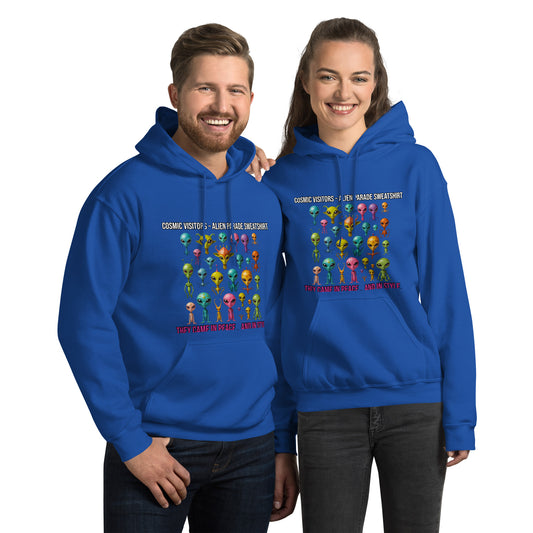 Futuristischer Hoodie im Space Age Look
