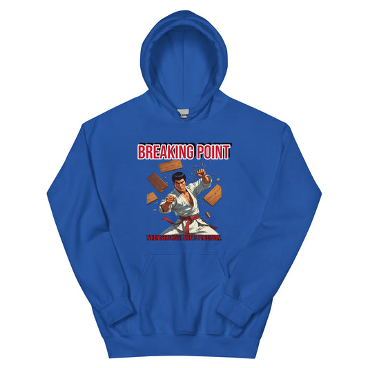 Kung-Fu Style Hoodie mit Retro-Charakter
