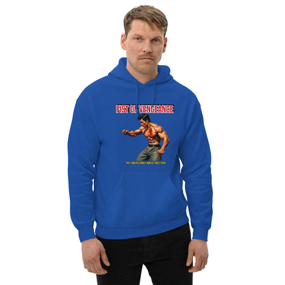 Kung-Fu Style Hoodie mit Retro-Charakter
