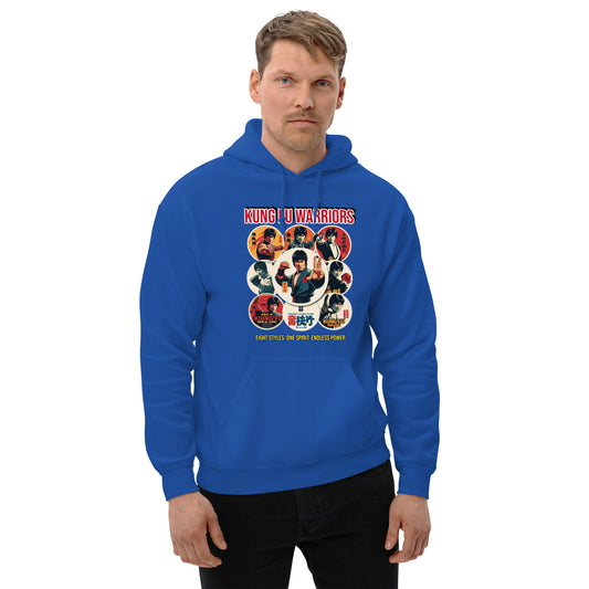 Kung-Fu Style Hoodie mit Retro-Charakter
