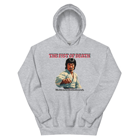 Kung-Fu Style Hoodie mit Retro-Charakter
